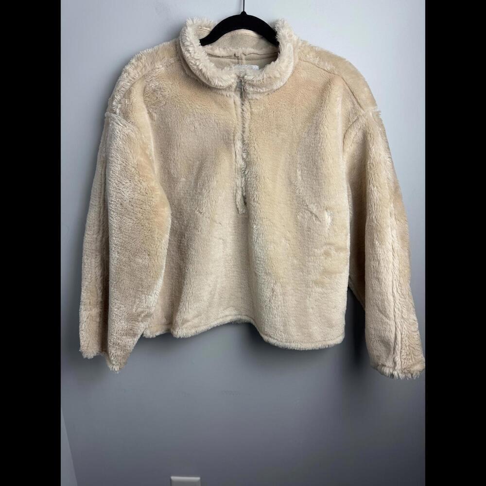 Cozy Faux Leather Fur Pullover by Jason Wu - Medium